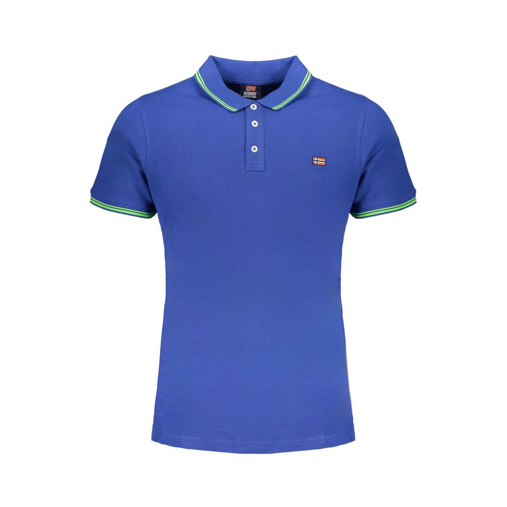 Polo bleu en coton Norvège 1963