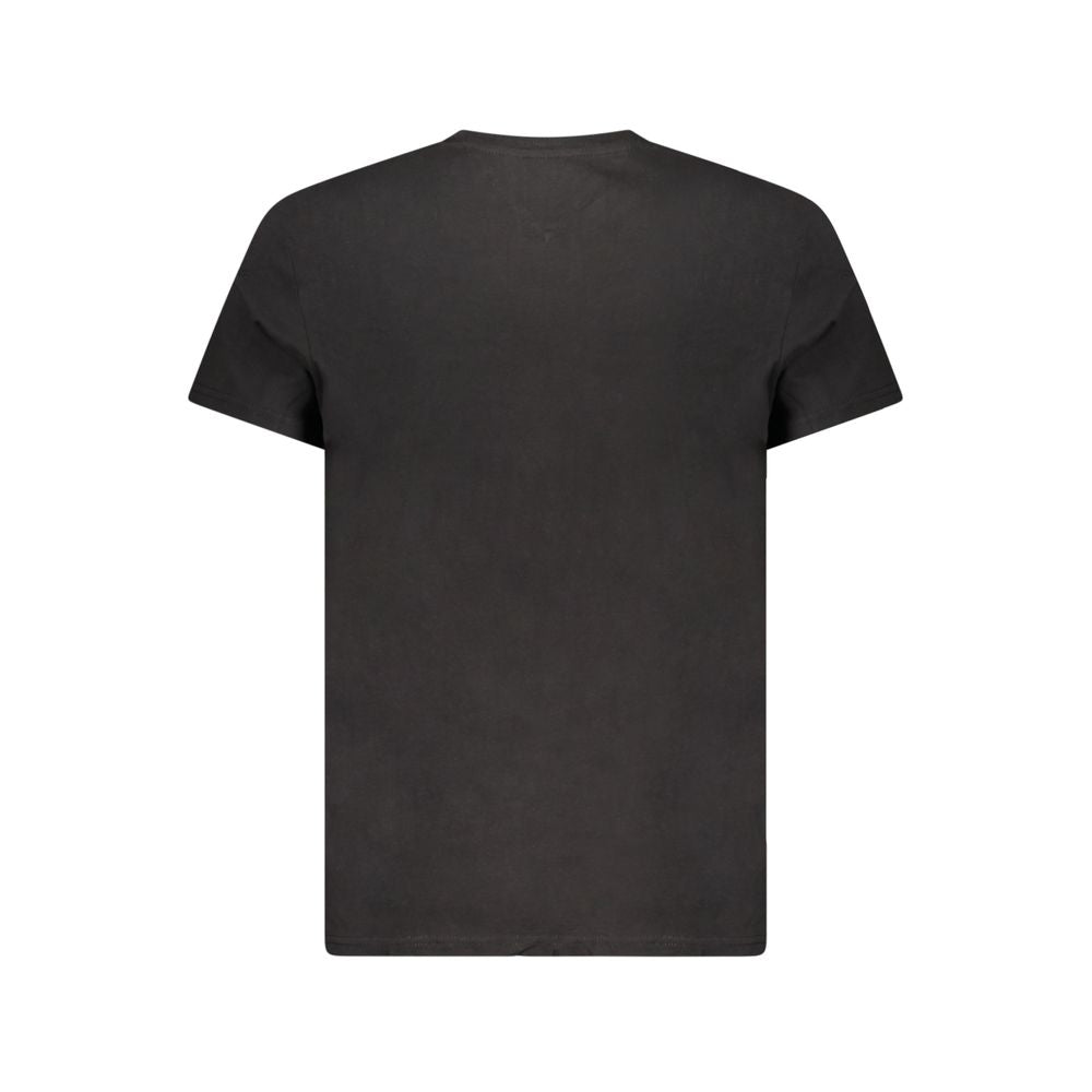 T-shirt noir en coton Tommy Hilfiger pour homme
