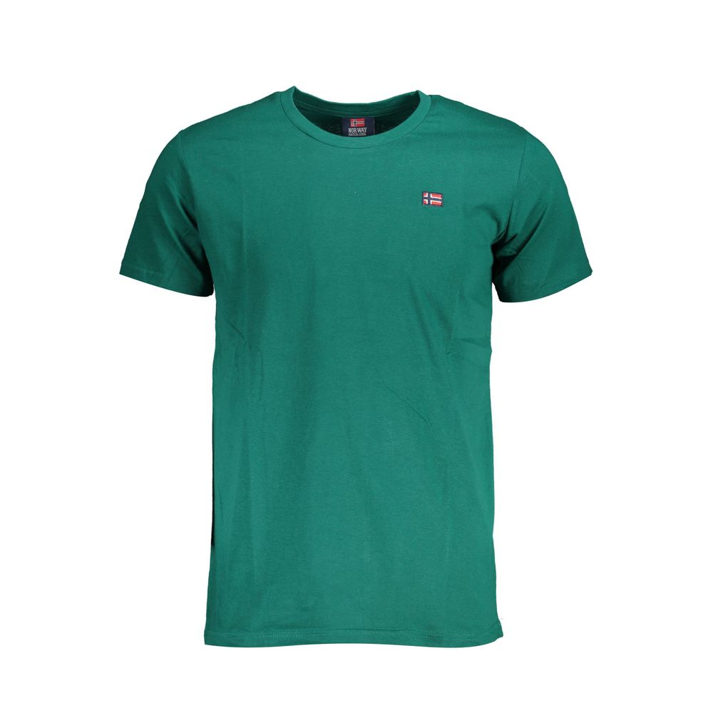 T-shirt homme en coton vert Norvège 1963