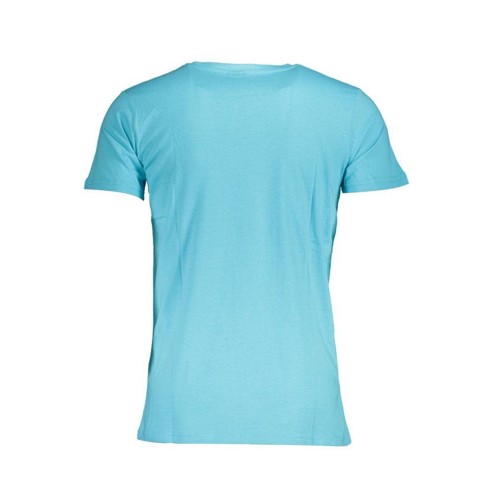 T-shirt homme bleu en coton Norvège 1963