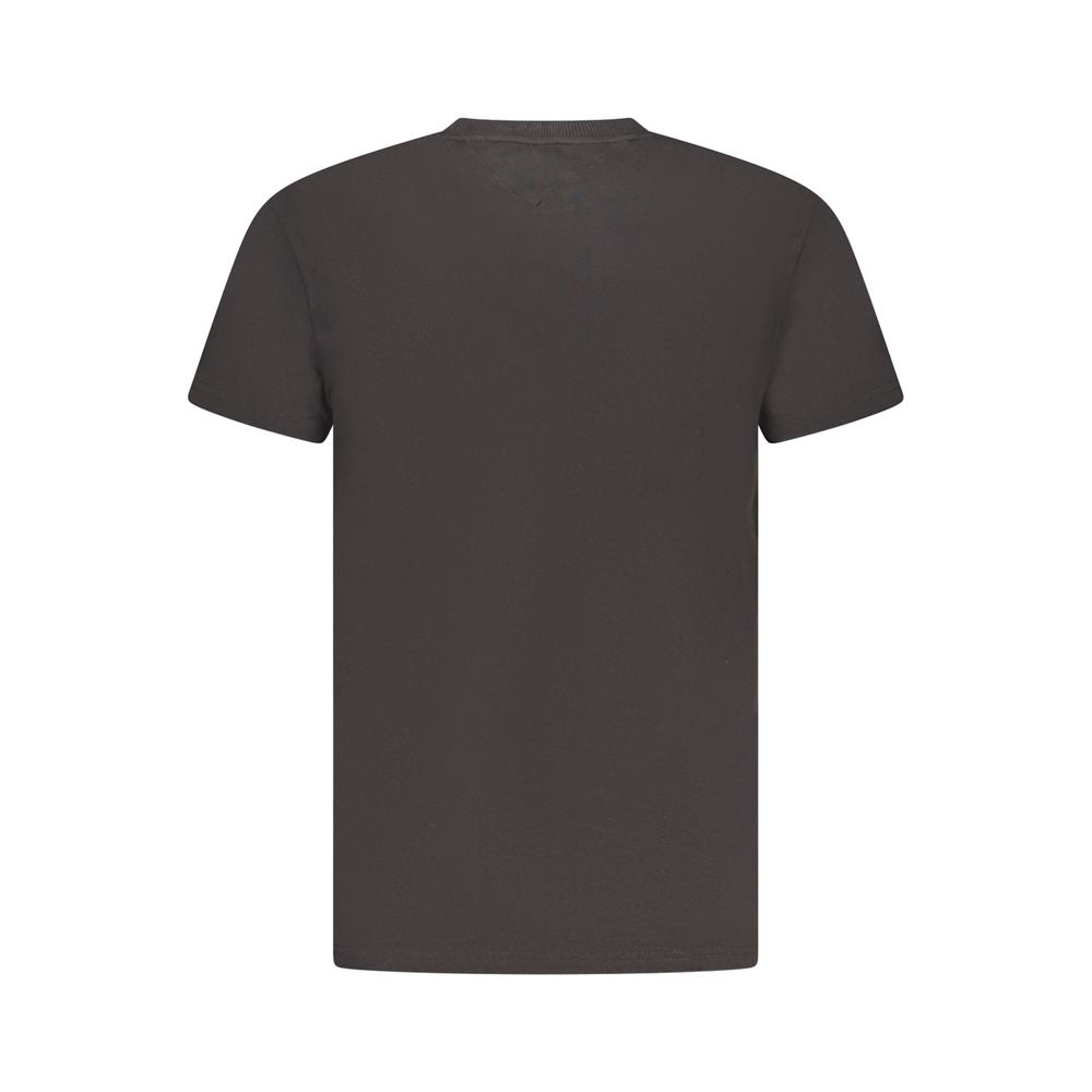 T-shirt noir en coton Tommy Hilfiger pour homme