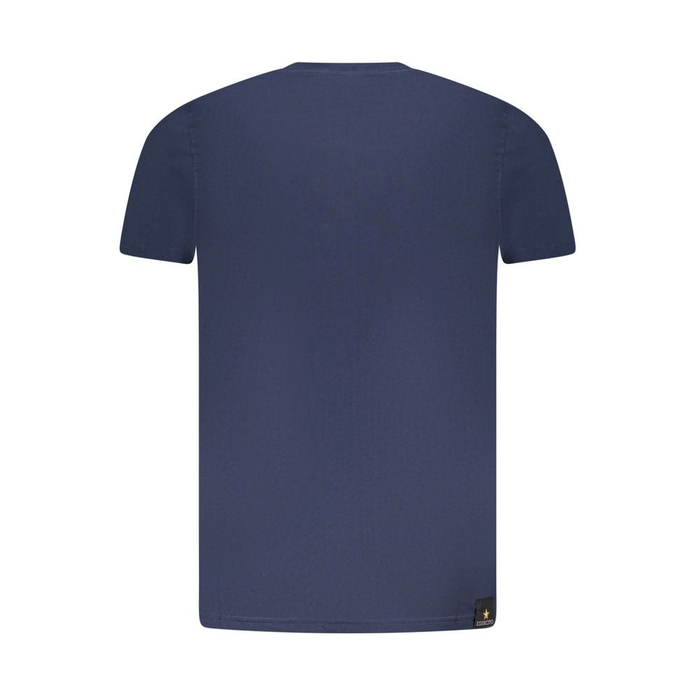 T-shirt en coton bleu Accademia Militare