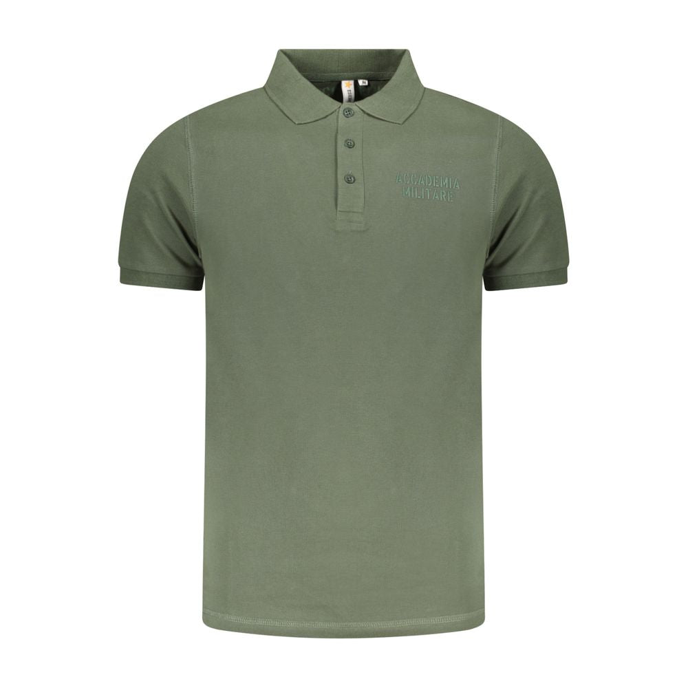 Polo en coton vert Accademia Militare
