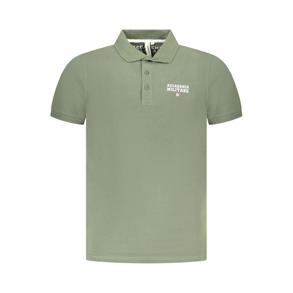 Polo en coton vert Accademia Militare