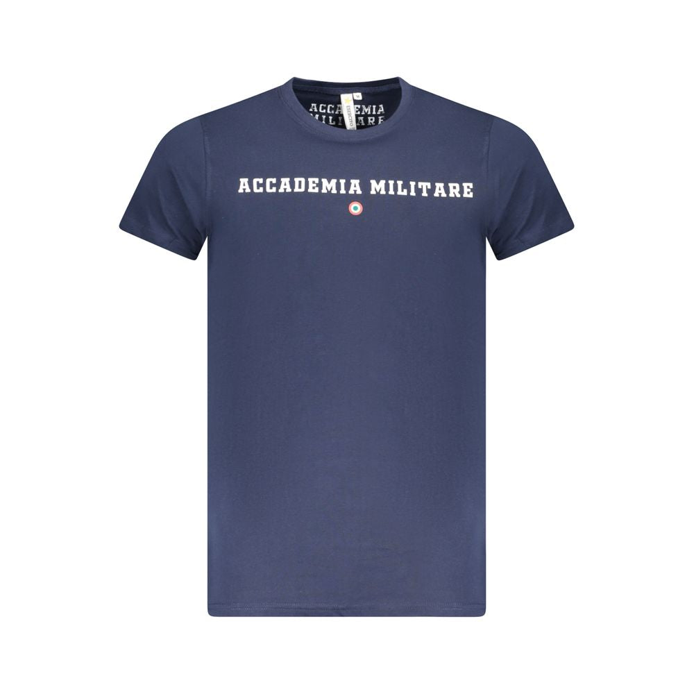 T-shirt en coton bleu Accademia Militare
