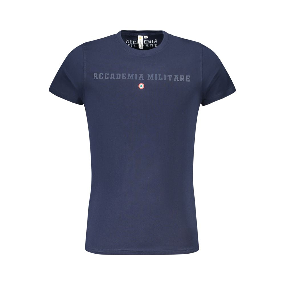 T-shirt en coton bleu Accademia Militare