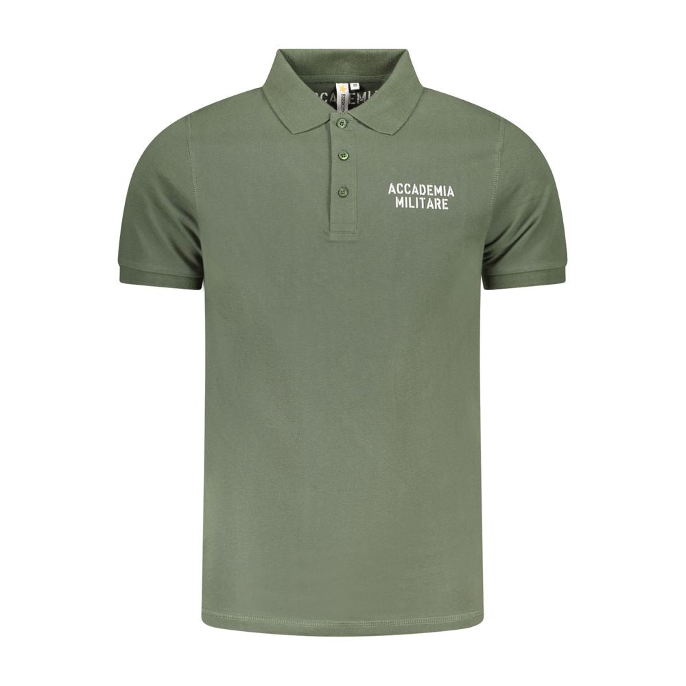 Polo en coton vert Accademia Militare