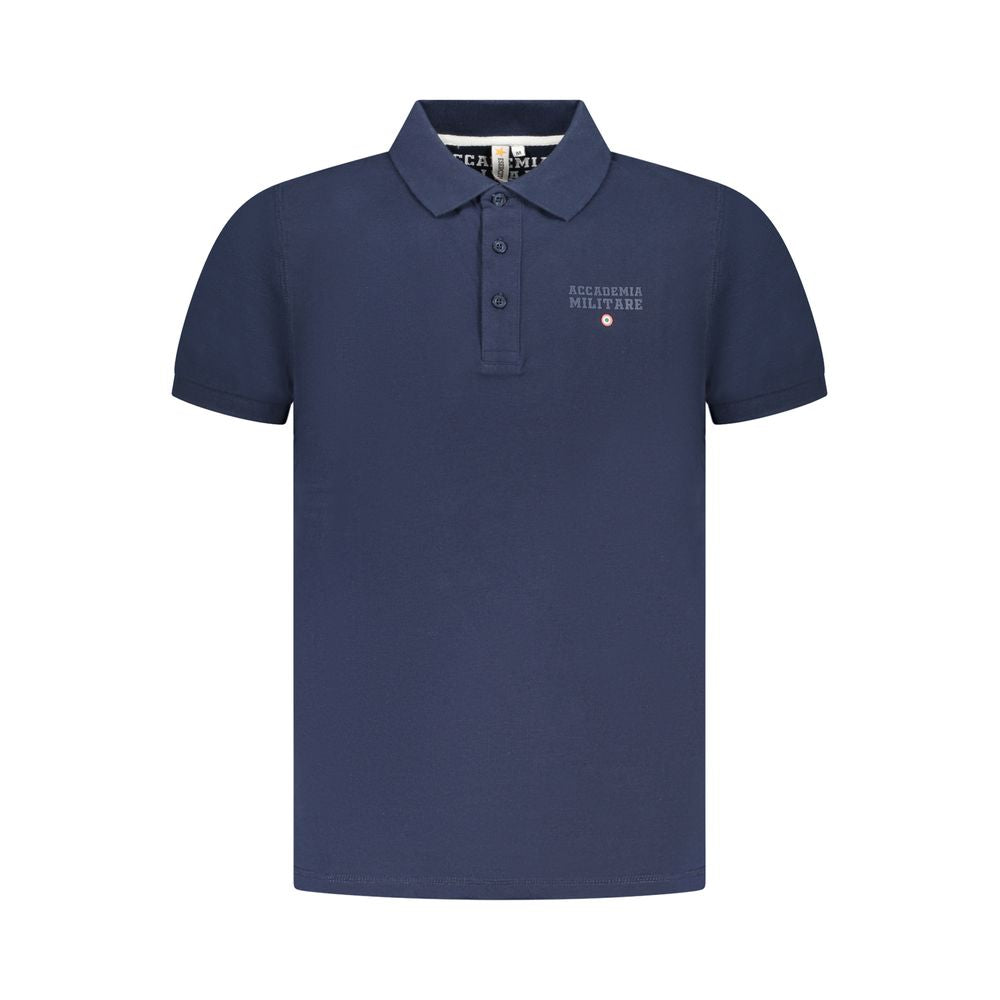 Polo en coton bleu Accademia Militare