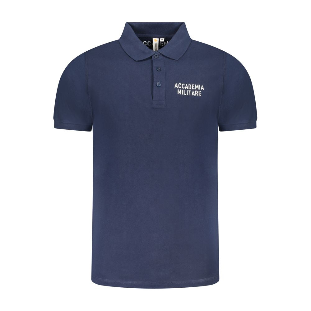 Polo en coton bleu Accademia Militare
