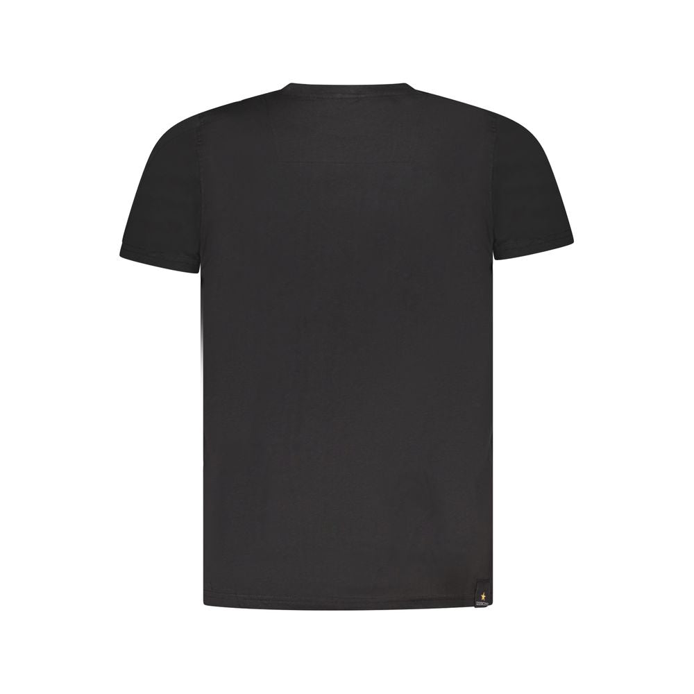T-shirt en coton noir Accademia Militare