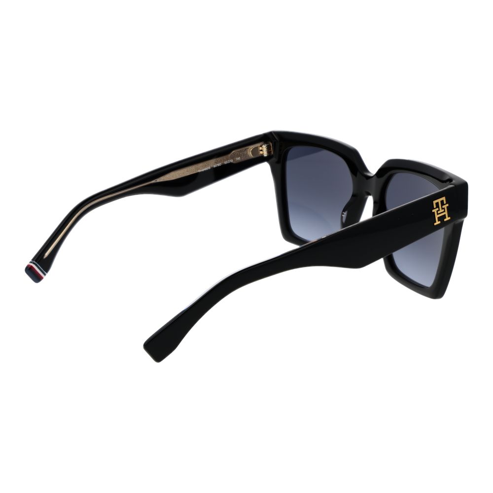 Lunettes de soleil noires Tommy Hilfiger pour femme