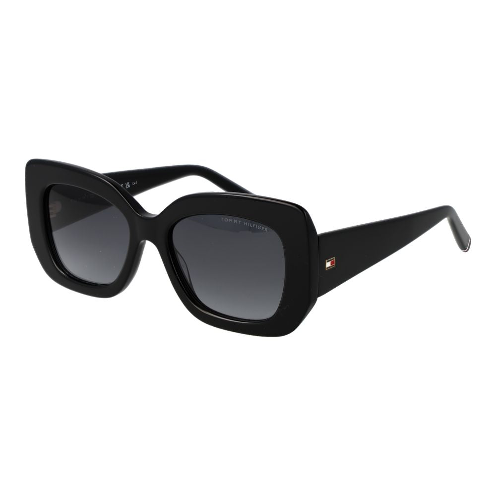 Lunettes de soleil noires Tommy Hilfiger pour femme