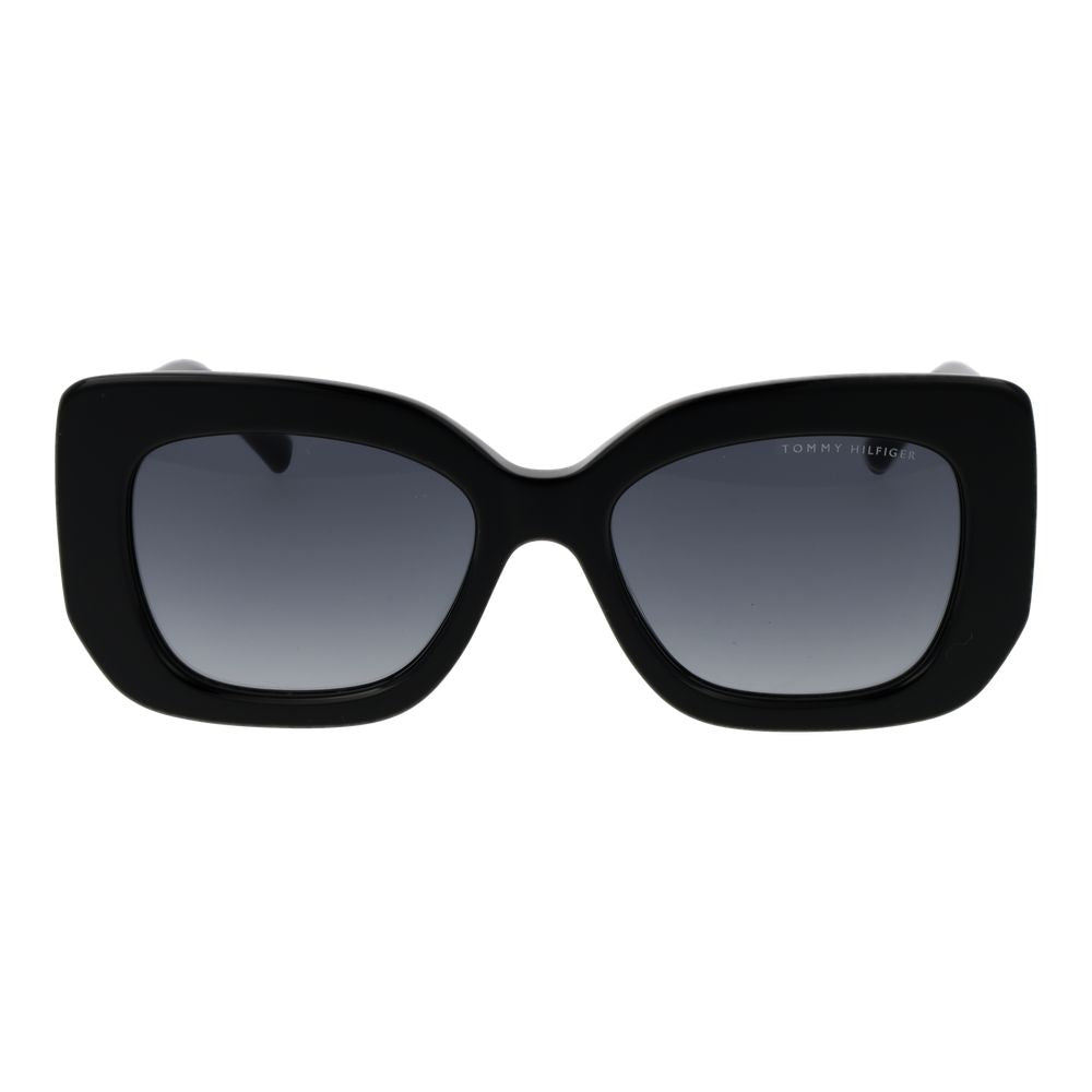 Lunettes de soleil noires Tommy Hilfiger pour femme
