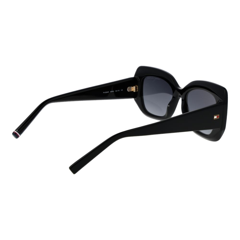 Lunettes de soleil noires Tommy Hilfiger pour femme