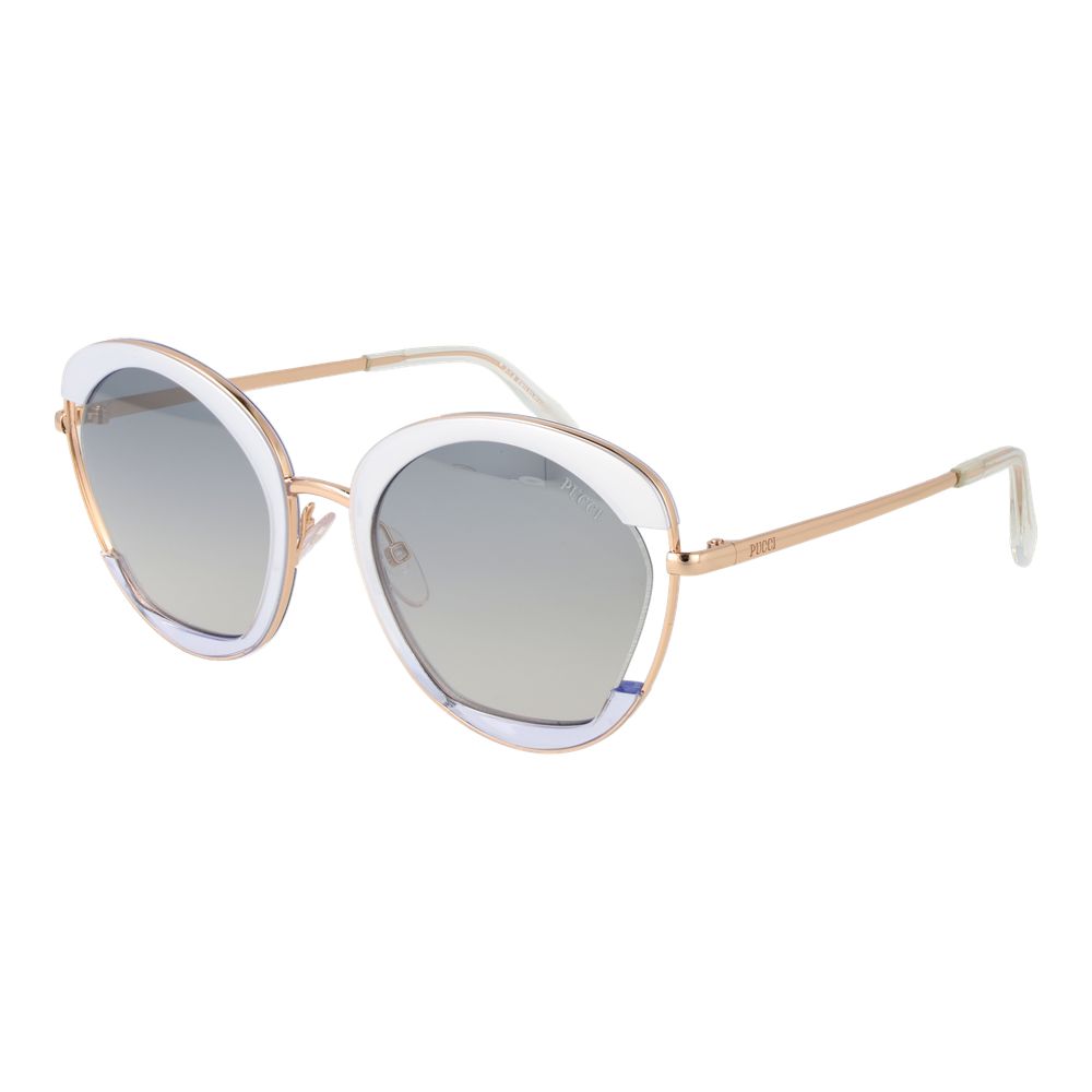 Lunettes de soleil dorées pour femmes Emilio Pucci