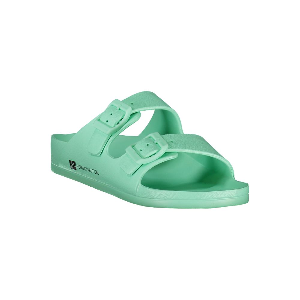 Sandale en plastique vert pour femme, Norvège 1963