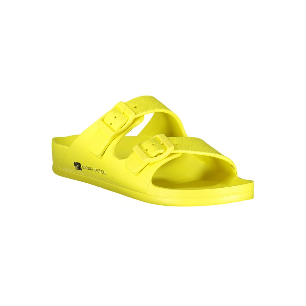 Sandale en plastique jaune pour femme, Norvège 1963