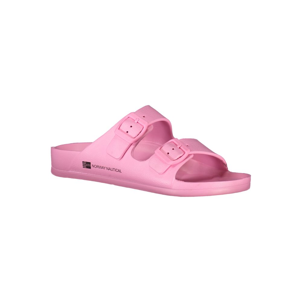 Sandale en plastique rose pour femme, Norvège 1963