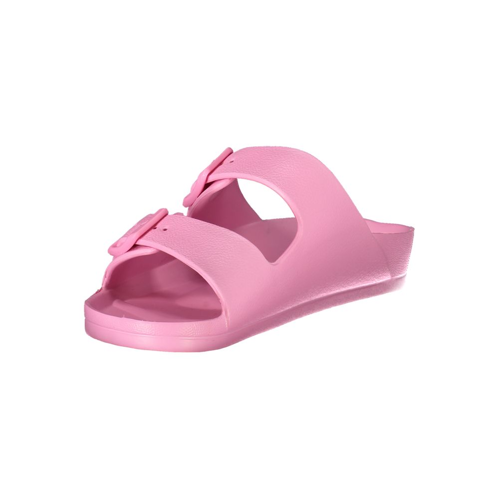 Sandale en plastique rose pour femme, Norvège 1963