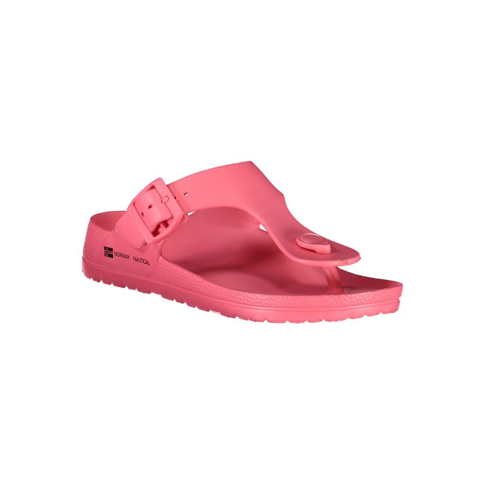 Sandale en plastique rose pour femme, Norvège 1963