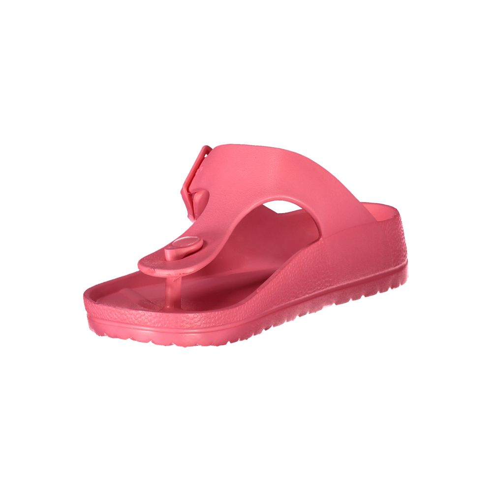Sandale en plastique rose pour femme, Norvège 1963