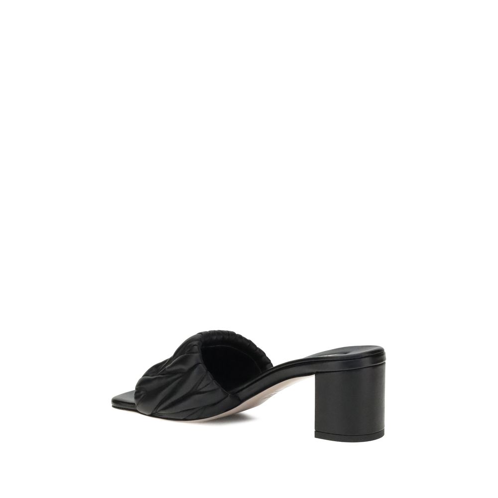 Sandales à logo Miu Miu