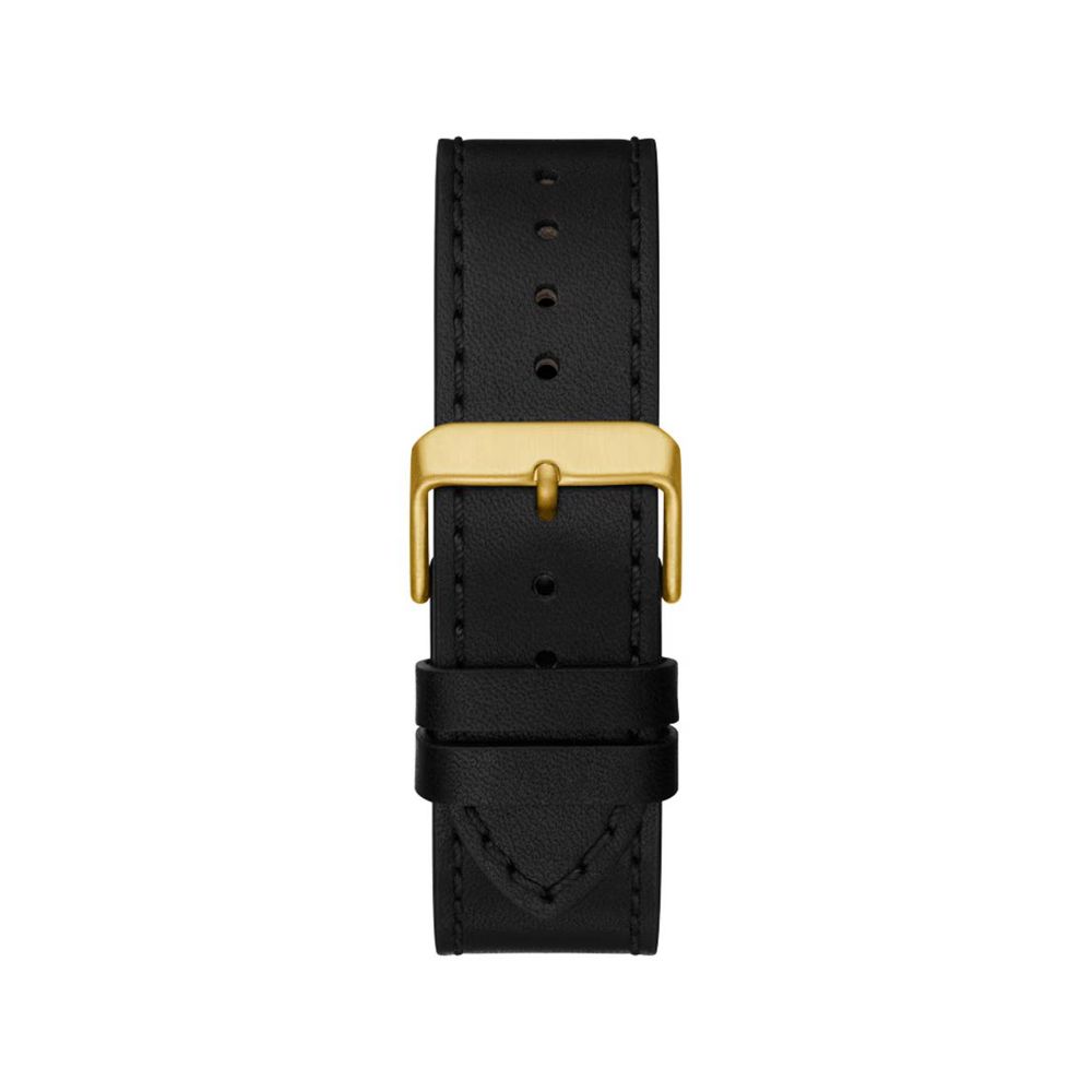 Montre Guess en cuir noir