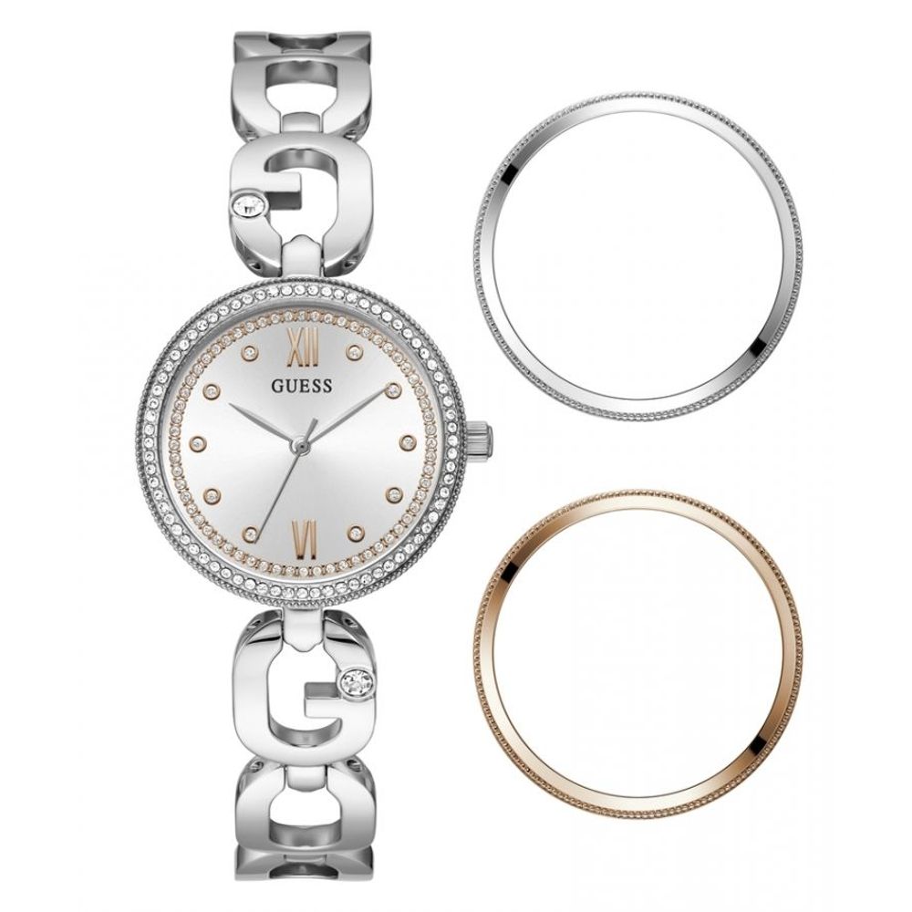 Montre Guess en acier inoxydable gris
