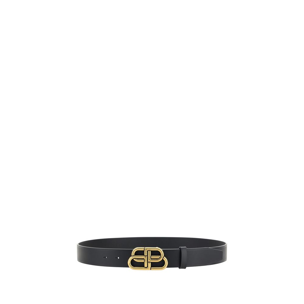 Ceinture en cuir avec logo Balenciaga