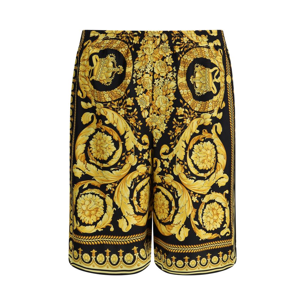 Short en soie Versace