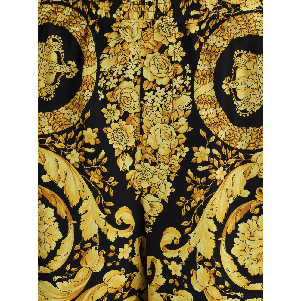 Short en soie Versace