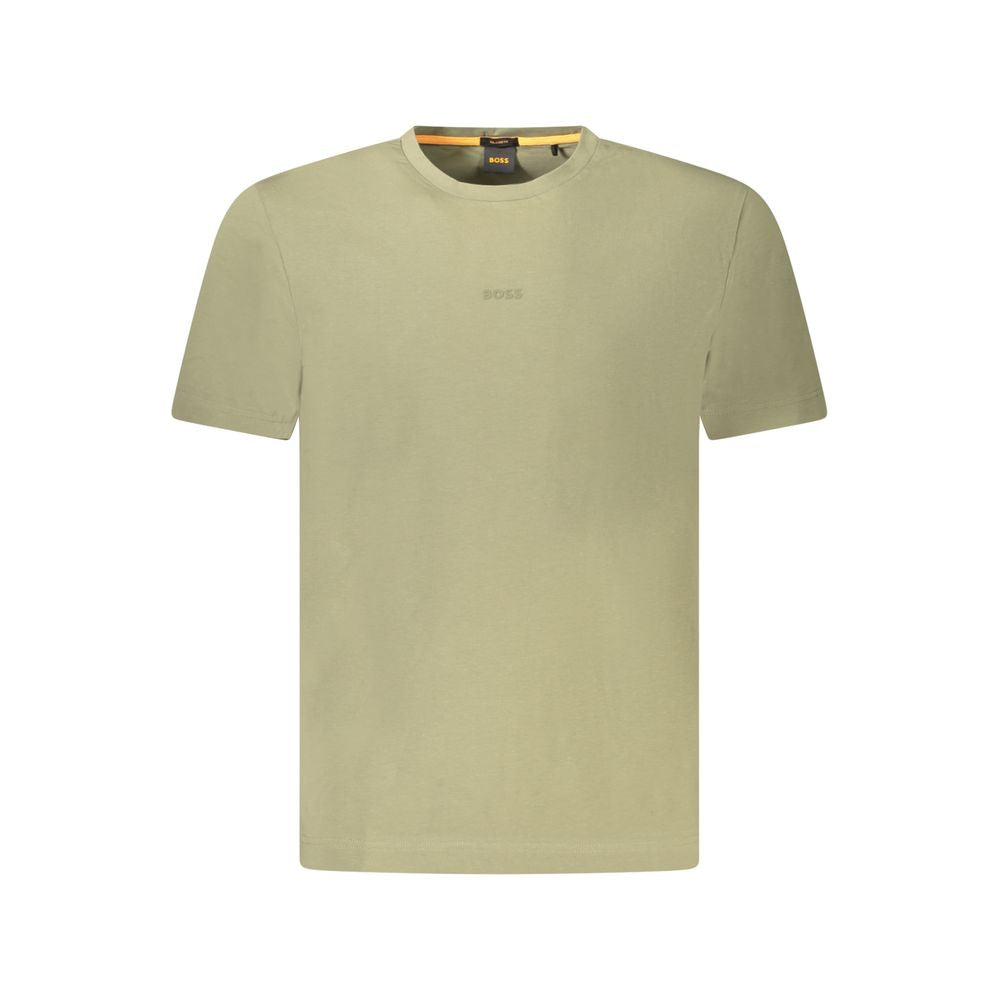 T-shirt Hugo Boss en coton vert pour homme