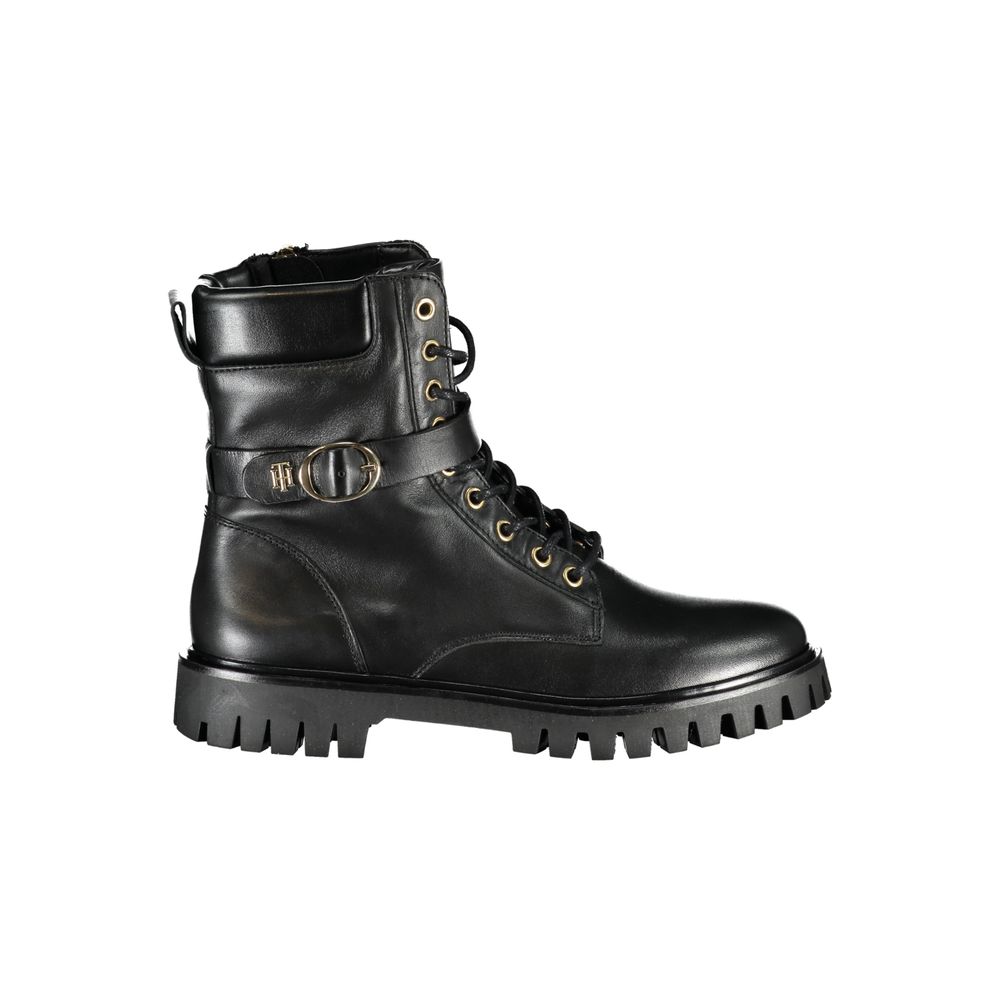 Bottes en polyester noires Tommy Hilfiger