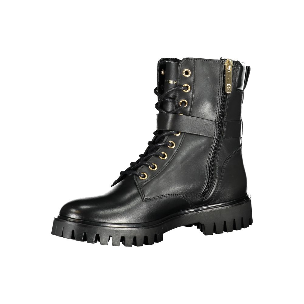 Bottes en polyester noires Tommy Hilfiger