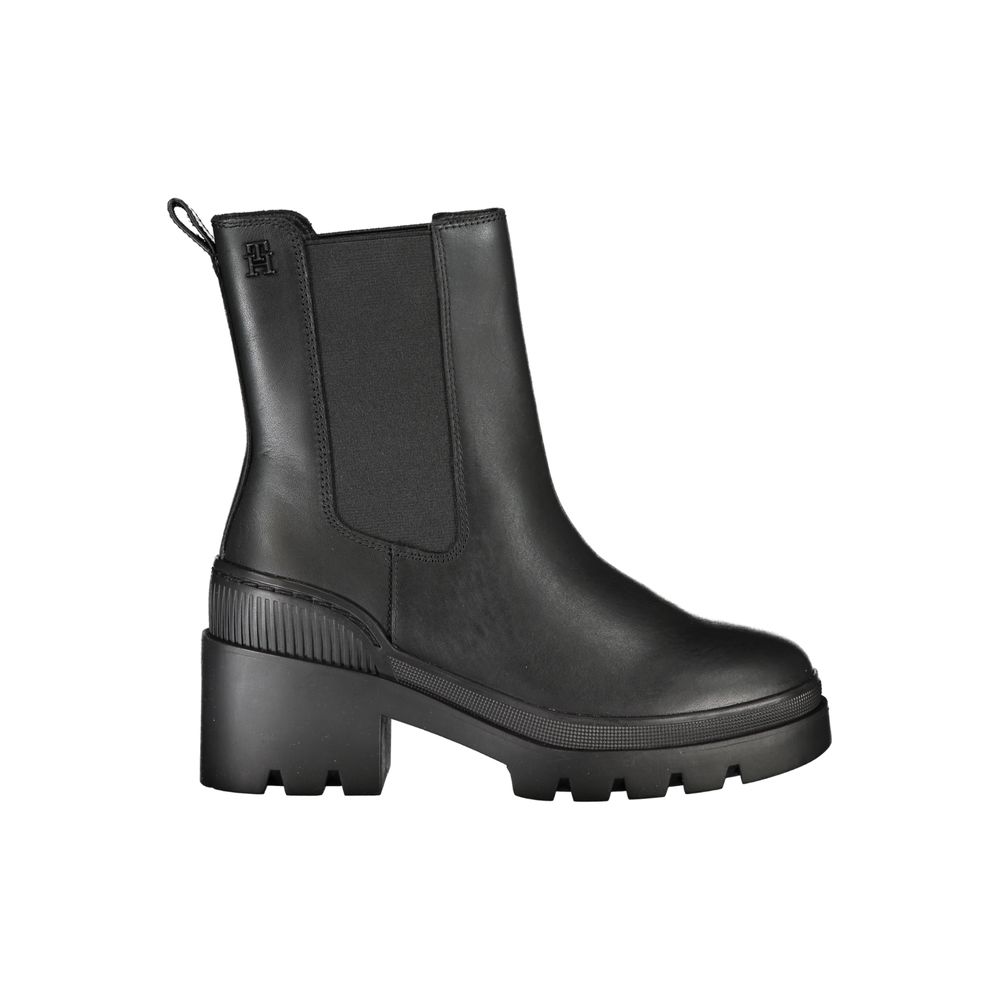 Bottes en polyester noires Tommy Hilfiger