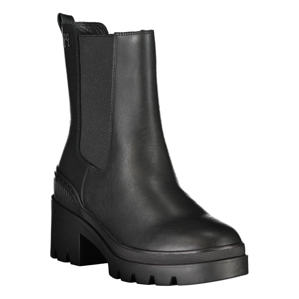 Bottes en polyester noires Tommy Hilfiger