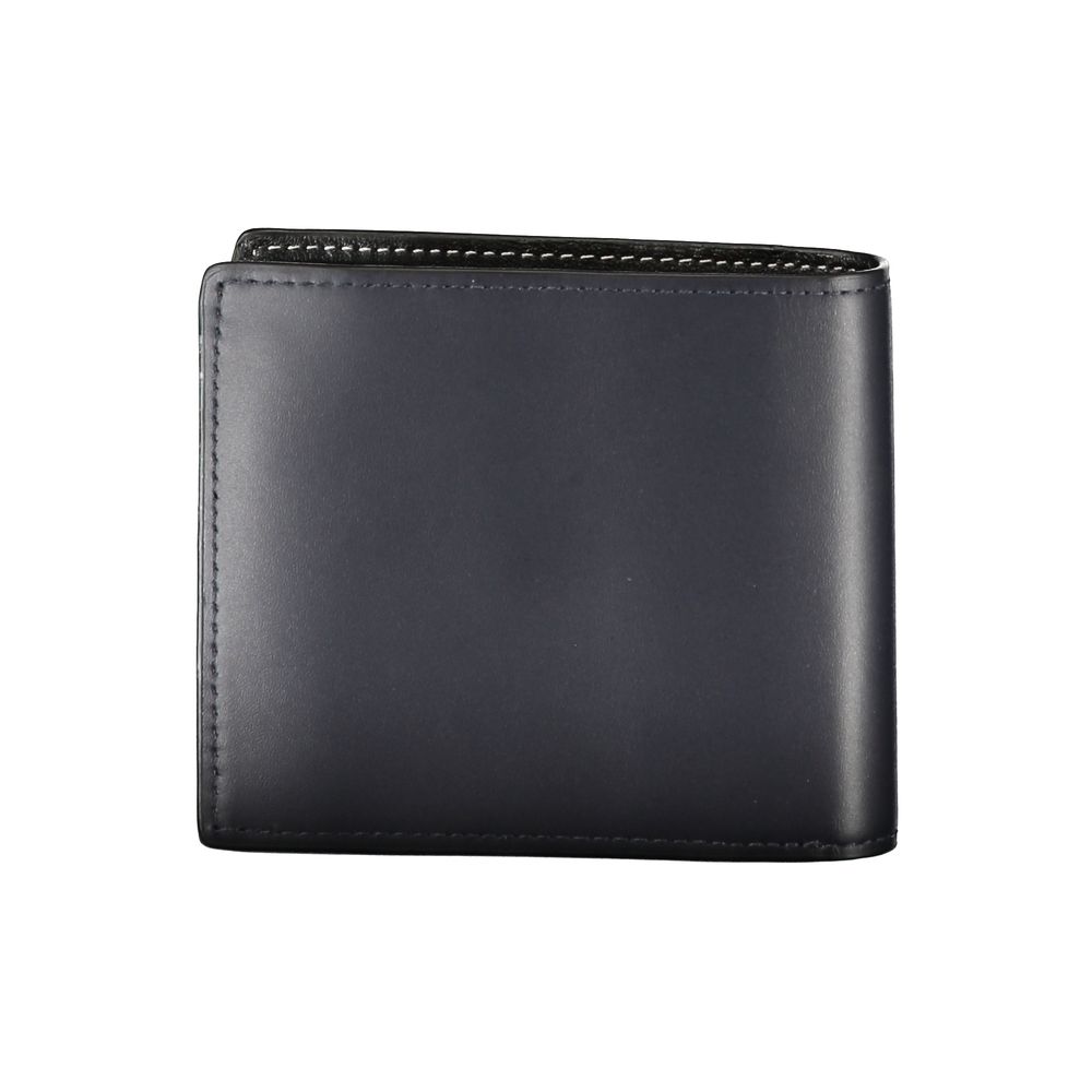 Portefeuille en cuir bleu Tommy Hilfiger