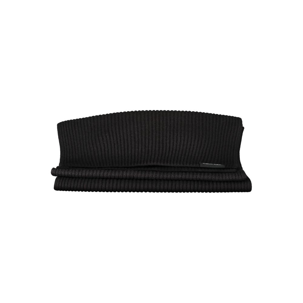 Écharpe en coton noir Calvin Klein