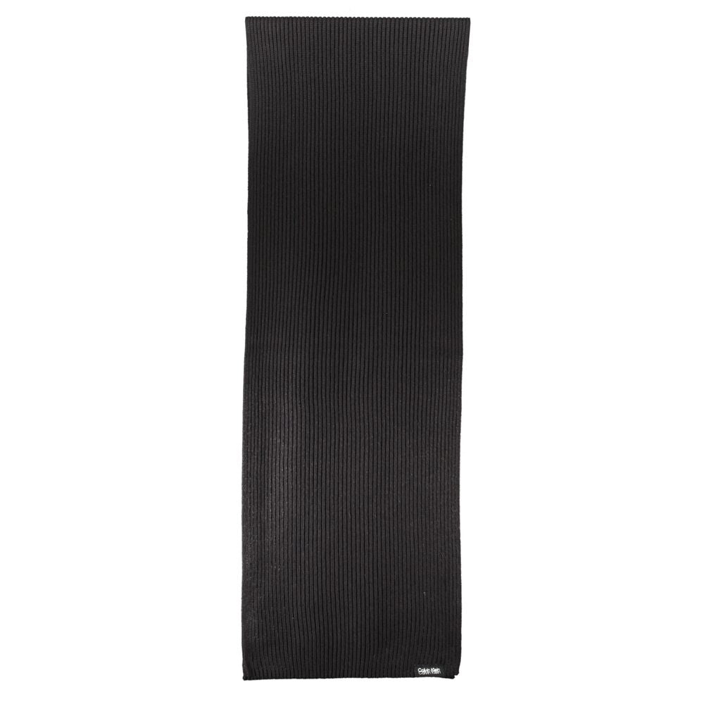 Écharpe en coton noir Calvin Klein