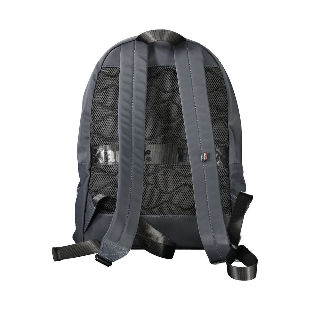 Sac à dos en polyester bleu Blauer
