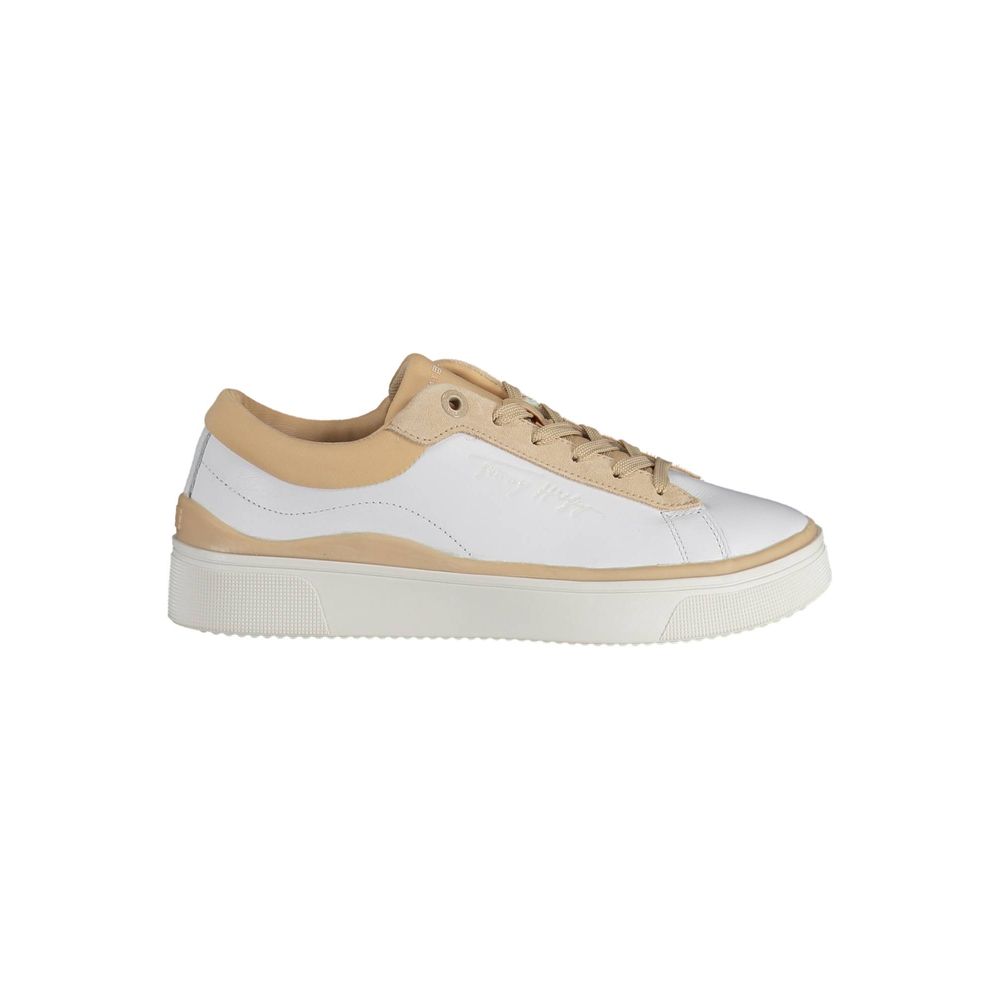 Baskets blanches en polyester Tommy Hilfiger