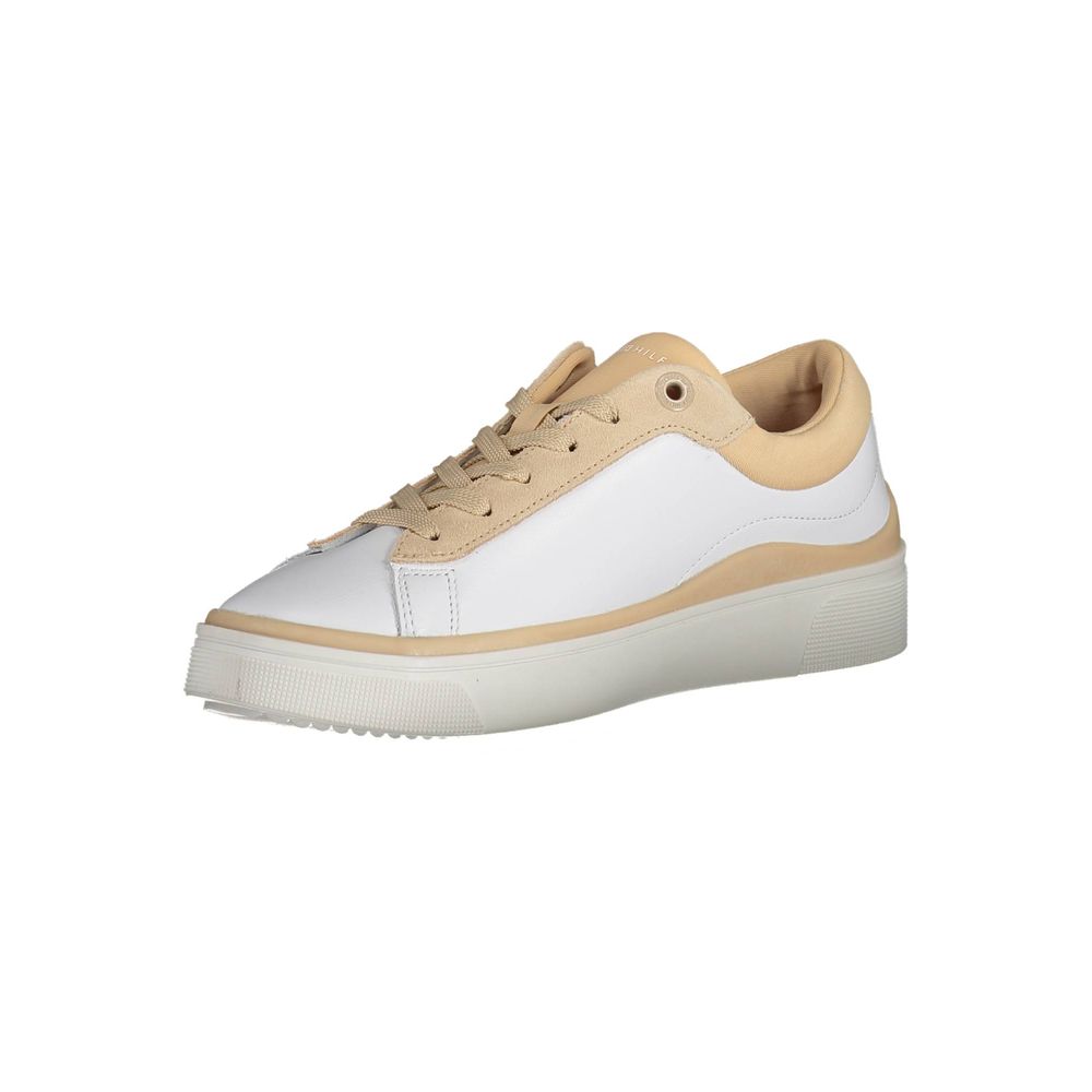 Baskets blanches en polyester Tommy Hilfiger