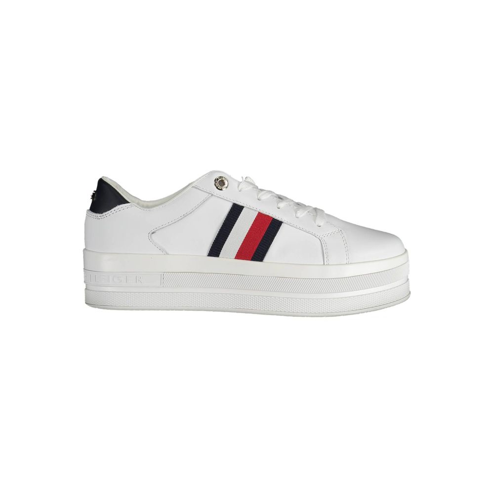 Baskets blanches en polyester Tommy Hilfiger