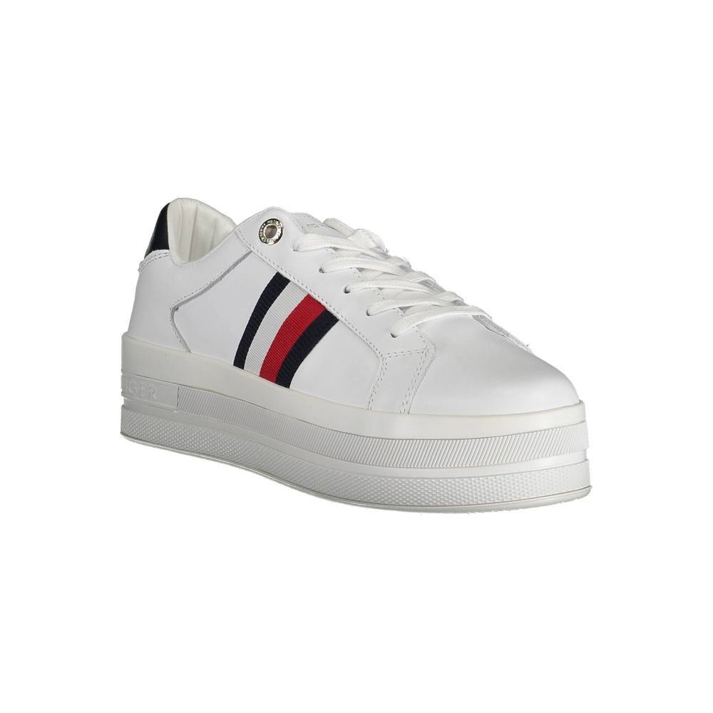 Baskets blanches en polyester Tommy Hilfiger