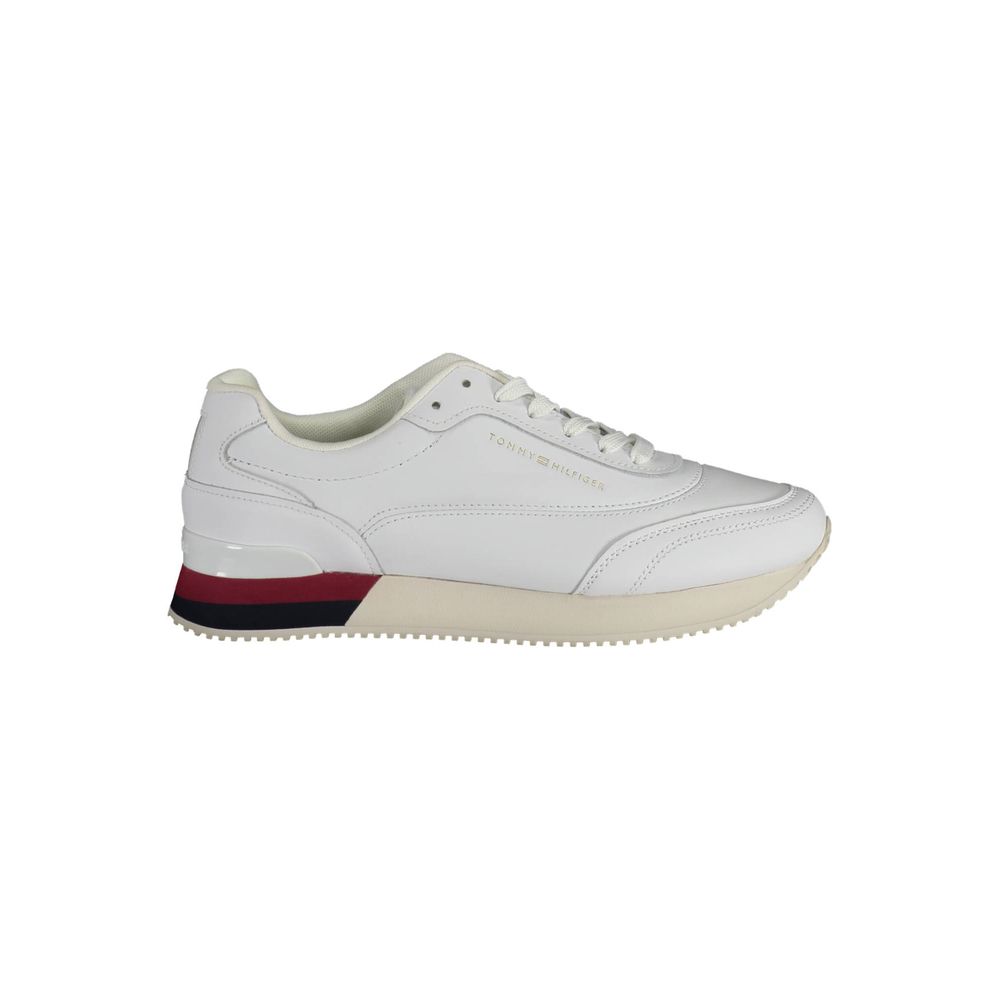 Baskets blanches en polyester Tommy Hilfiger