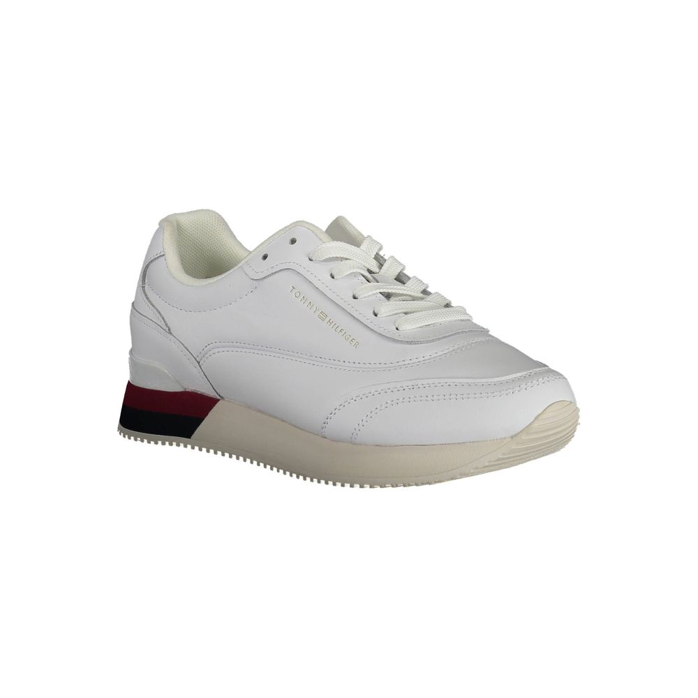 Baskets blanches en polyester Tommy Hilfiger