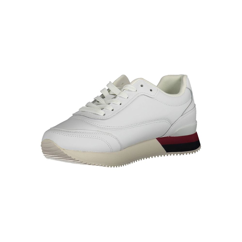 Baskets blanches en polyester Tommy Hilfiger