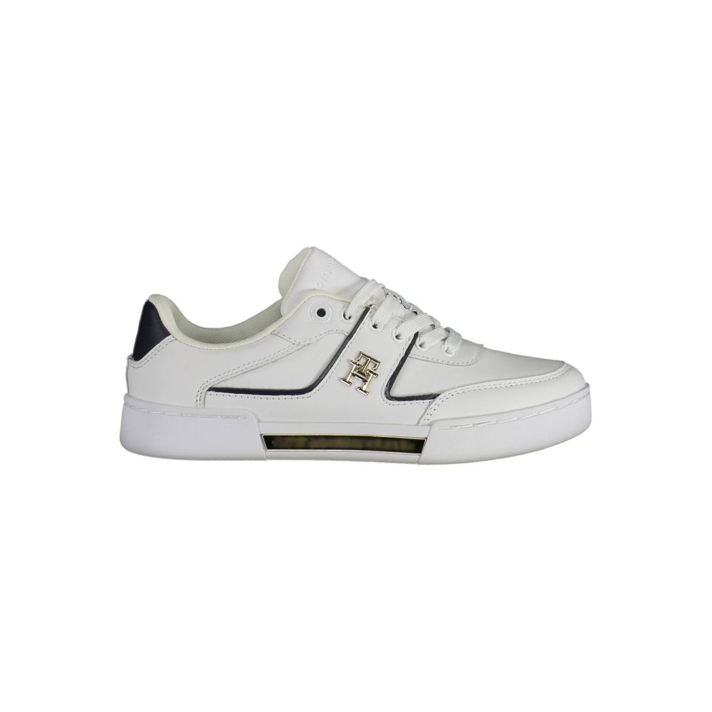 Baskets blanches en polyester Tommy Hilfiger