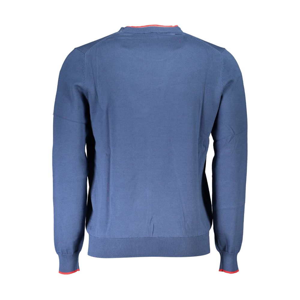 North Sails Blue Organic Cotton Men Sweater