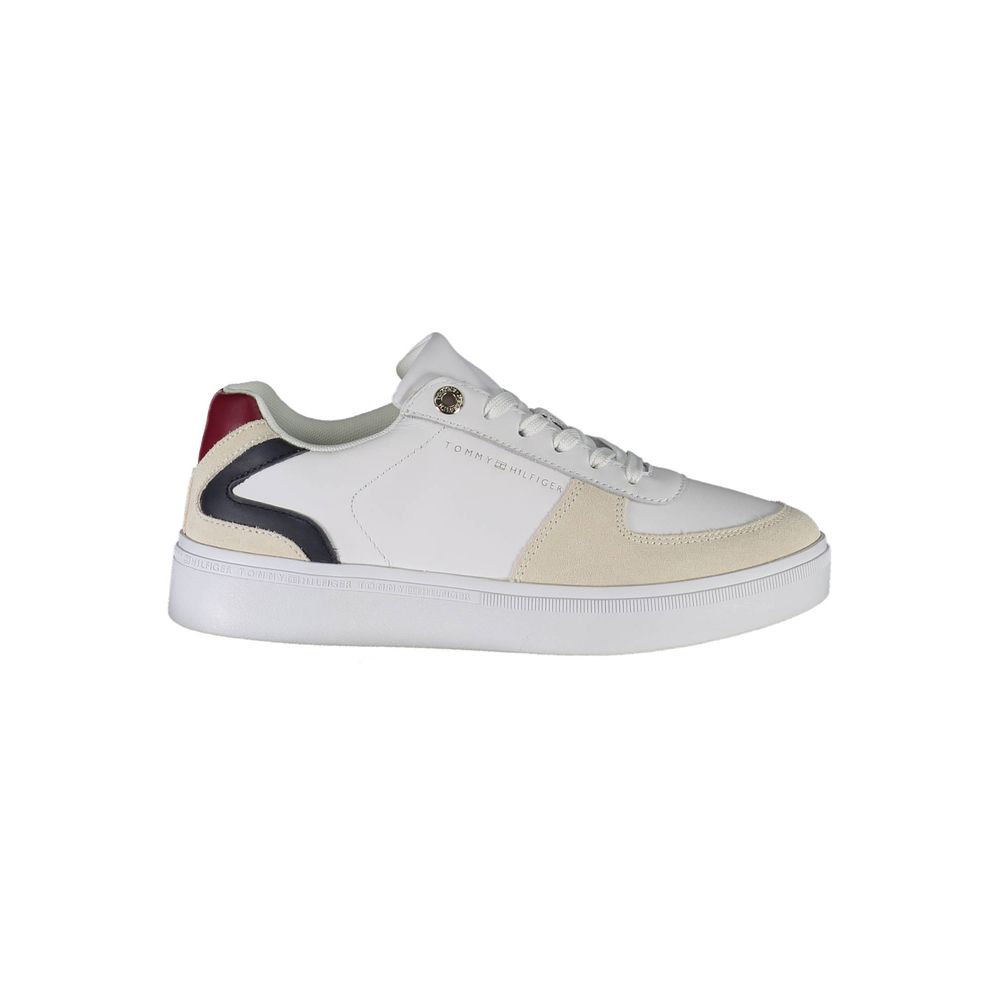 Baskets blanches en polyester Tommy Hilfiger